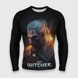 Мужской рашгард The Witcher and fire