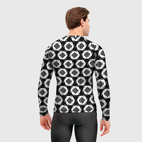 Мужской рашгард Serious Sam logo pattern / 3D-принт – фото 4