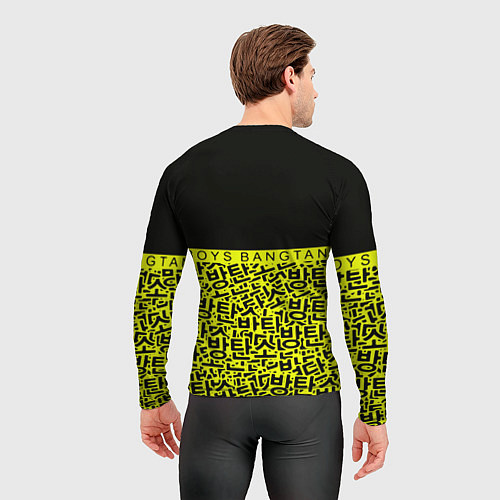 Мужской рашгард BTS pattern kpop / 3D-принт – фото 4