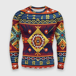 Мужской рашгард Стиль советского ковра узоры и орнамент