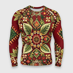 Мужской рашгард Стиль советского ковра узоры и орнамент