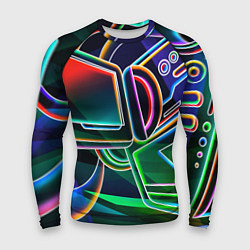 Мужской рашгард Неоновая психоделика геймер