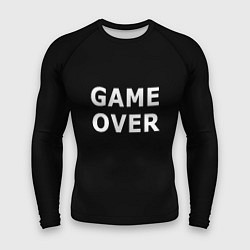 Рашгард мужской Game over white logo, цвет: 3D-принт