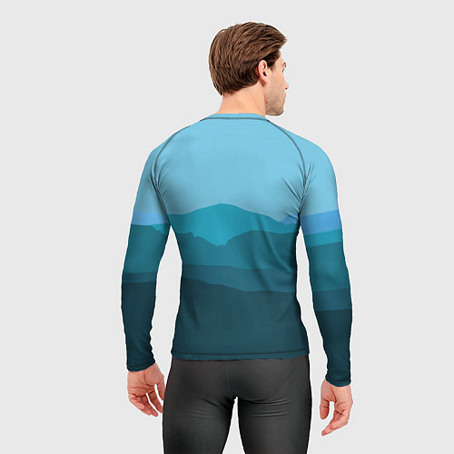 Мужской рашгард Горы горизонты / 3D-принт – фото 4