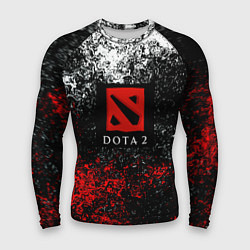Рашгард мужской Dota 2 брызги красок, цвет: 3D-принт