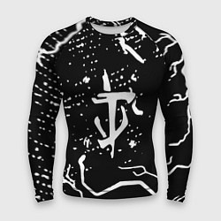 Рашгард мужской Doom шторм краски, цвет: 3D-принт