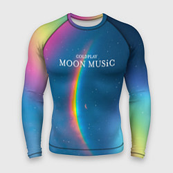 Рашгард мужской Moon music Coldplay, цвет: 3D-принт