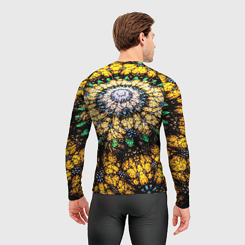 Мужской рашгард Оптический узор текстура / 3D-принт – фото 4