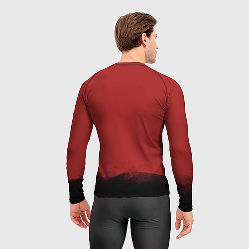 Мужской рашгард Самурай на закате / 3D-принт – фото 4