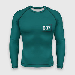 Рашгард мужской Игрок 007 - Игра в кальмара, цвет: 3D-принт