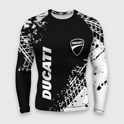 Мужской рашгард Ducati - следы от шин