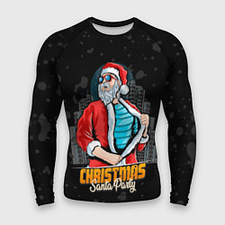 Рашгард мужской Санта клаус пати, цвет: 3D-принт