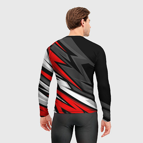 Мужской рашгард Lixiang - красный спортивный / 3D-принт – фото 4