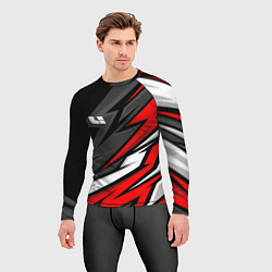 Рашгард мужской Lixiang - красный спортивный, цвет: 3D-принт — фото 2