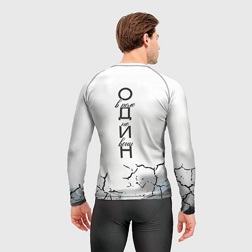 Мужской рашгард Одинокий борец на просторах / 3D-принт – фото 4