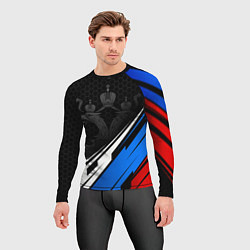 Рашгард мужской Россия - абстракция, цвет: 3D-принт — фото 2