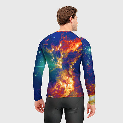 Мужской рашгард Удивительный мир котёнка игромана / 3D-принт – фото 4