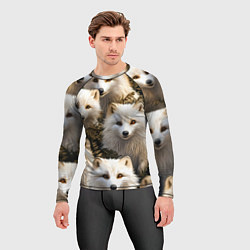 Рашгард мужской Песцы, цвет: 3D-принт — фото 2
