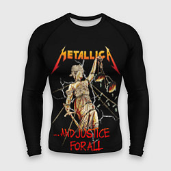 Рашгард мужской Metallica justice for all, цвет: 3D-принт