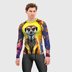 Рашгард мужской Сурикат в яркиз лучах солнца, цвет: 3D-принт — фото 2