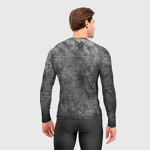 Мужской рашгард Абстракция - gray wall / 3D-принт – фото 4