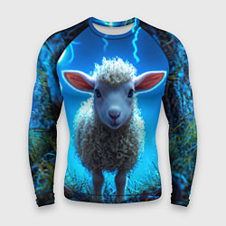 Рашгард мужской Овечка в разрядах молнии, цвет: 3D-принт