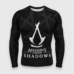 Рашгард мужской Assassins creed shadows - монохромный, цвет: 3D-принт