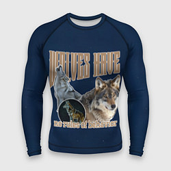 Рашгард мужской Волки в ночи, цвет: 3D-принт