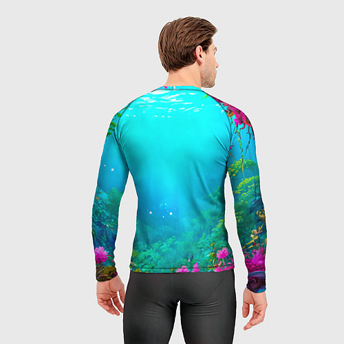 Мужской рашгард Жираф в сказачном лесу / 3D-принт – фото 4
