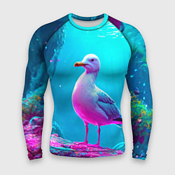 Рашгард мужской Подводная чайка, цвет: 3D-принт