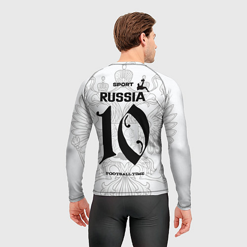 Мужской рашгард Футбольная форма Россия с номером 10 / 3D-принт – фото 4