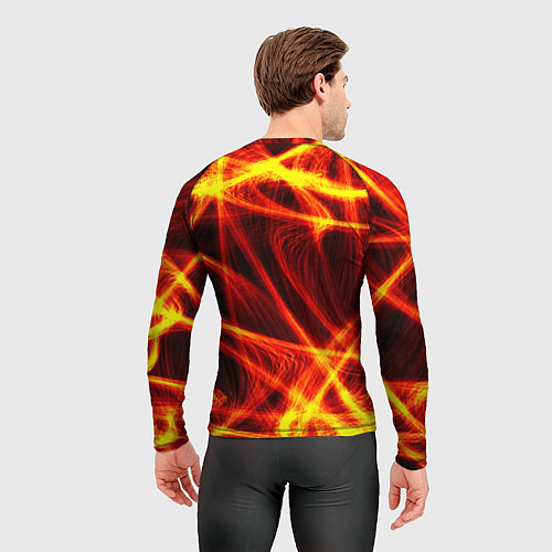 Мужской рашгард Огненный трек / 3D-принт – фото 4