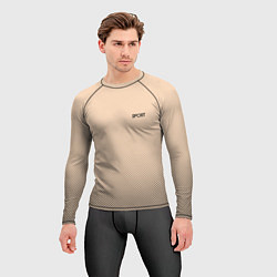 Рашгард мужской Sport телесный бежевый текстура точки, цвет: 3D-принт — фото 2