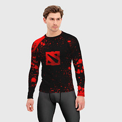 Рашгард мужской Красные брызги - Dota 2, цвет: 3D-принт — фото 2