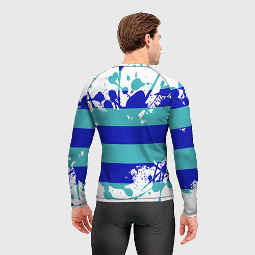 Мужской рашгард Капли краски / 3D-принт – фото 4
