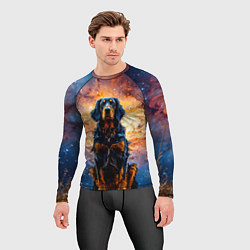 Рашгард мужской Сеттер в космосе, цвет: 3D-принт — фото 2
