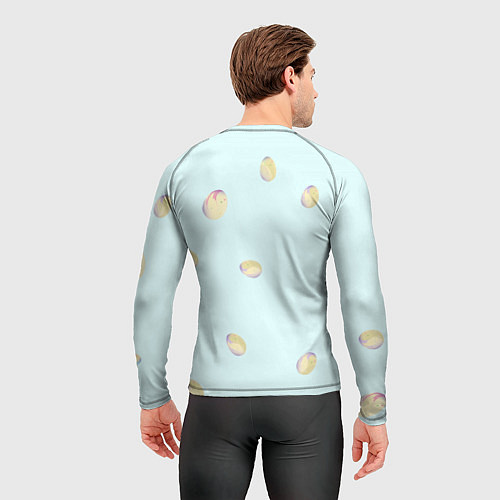 Мужской рашгард Кролик радостный с яйцами / 3D-принт – фото 4