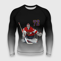 Рашгард мужской Sergey Bobrovsky is goalkeeper of the Florida Pant, цвет: 3D-принт
