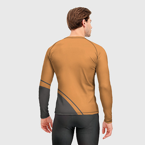 Мужской рашгард Пять спортивных кроликов / 3D-принт – фото 4