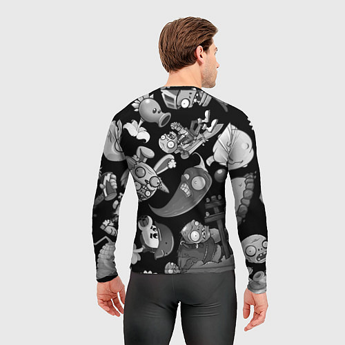 Мужской рашгард Растения против зомби персонажи / 3D-принт – фото 4