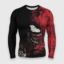 Мужской рашгард Веном на красном