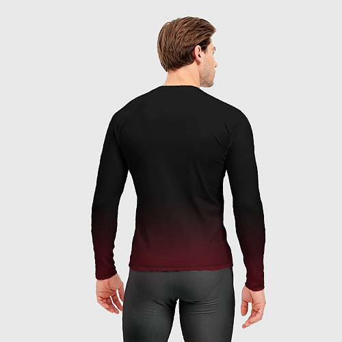 Мужской рашгард Metallica - fire skull / 3D-принт – фото 4