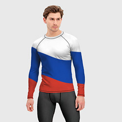 Рашгард мужской Флаг России волной, цвет: 3D-принт — фото 2