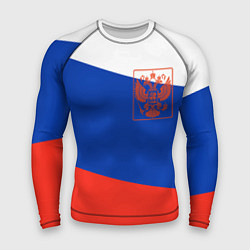 Мужской рашгард Россия флаг с гербом