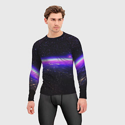 Рашгард мужской Планета и неоновое свечение, цвет: 3D-принт — фото 2