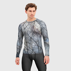 Рашгард мужской Прожилки листьев, цвет: 3D-принт — фото 2