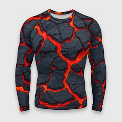 Мужской рашгард Текущая в породе лава