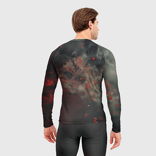 Мужской рашгард Black Spider-man / 3D-принт – фото 4