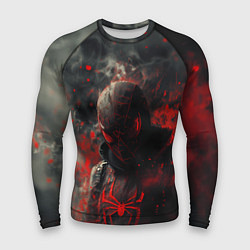 Рашгард мужской Black Spider-man, цвет: 3D-принт