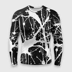 Рашгард мужской Брызги белой краски, цвет: 3D-принт